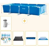 Intex Rechteckiger Frame Pool - 450x220x84 cm - 6-teilig S20064