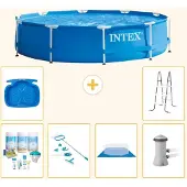 Intex Frame Pool Rund - 366x76 cm - 7-teilig S21012