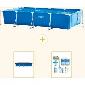 Intex Rechteckiger Frame Pool - 450x220x84 cm - 3-teilig S22358