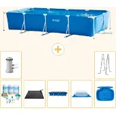 Intex Rechteckiger Frame Pool - 450x220x84 cm - 8-teilig S20068