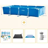 Intex Rechteckiger Frame Pool - 450x220x84 cm - 5-teilig S20846