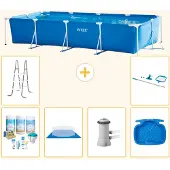 Intex Rechteckiger Frame Pool - 450x220x84 cm - 7-teilig S20851