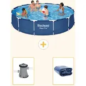 Bestway Steel Pro Rund - 396x84 cm - 3-teilig S22312