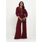 Caroline Biss Damen Jumpsuits 4581 - Bordeaux - Größe 38