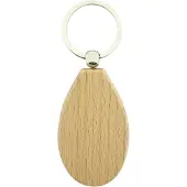 Combicraft Holz Schlüsselanhänger Tropfen 58x36 mm - 25 Stück - Ohne Aufdruck