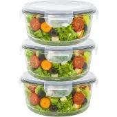 Altom Design Fresh Glasbehälter Lebensmittel 3 Stk. 0,6l