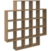 vidaXL Wandregal Artisan-Eiche 100 x 13 x 100 cm Holzwerkstoff