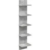 vidaXL Wandregal Betongrau 22 x 15 x 100 cm Holzwerkstoff