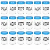 MamboCat 18er Set Ida Aufbewahrungsglas 0,5L Vorratsgläser blau Müsli Nüsse