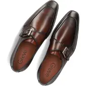 Greve Herren Business Schuhe Gouda 05 - Cognac - Größe 44