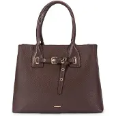 L.credi Schultertasche Umhängetasche Sadette Shopper Chocolate dunkelbraun