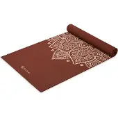 Gaiam YOGAMATTE INTENSE RUST SUNDIAL FLOWER 5MM CLASSIC PRINTED