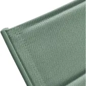 Happy Garden Sonnenliege BARBADOS aus salbeigrünem Textilene - Aluminium salbeigrün