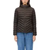 s.Oliver Steppjacke , Damen, Gr. 40, braun, Web, Obermaterial: 100% Polyester, slim fit hüftlang, elastischer Bund, Jacken Steppjacke, Slim fit, schmale Passform