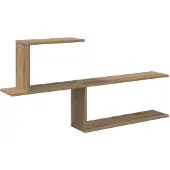 vidaXL Wandregal Artisan-Eiche 122 x 18 x 60 cm Holzwerkstoff