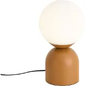 QAZQA Hotel Chic Tischleuchte Orange mit Opalglas - Pallon Trend