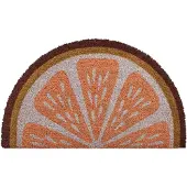 Beliani FUSSMATTE Orange 45/75 cm Kokosfasern Davao