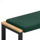 vidaXL Bankkissen Samt Dunkelgrün Tiefe 35 cm