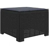 vidaXL 1-Sitzer Garten-Sofa mit Kissen Rattan-Look PP Anthrazit