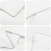 vidaXL Bettdecke und Kissen Set 2 stk. 155x200 cm 4 Jahreszeiten Wolle