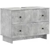 vidaXL Waschbeckenschrank EDE Betongrau 82 x 41 x 59 cm Holzwerkstoff