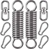 Markenlos Set von 2 Hängesessel-Schaukeln - für Terrasse, Garten und Innenräume