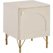 Vente-unique Nachttisch Alobara Beige Goldfarben 40 cm