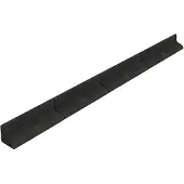 MonsterShop Flexible Rasenkante 28,8m mit Gummihammer - Schwarz