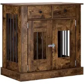 vidaXL Hundekäfigmöbel Räuchereiche 80 x 47,5 x 80 cm Holzwerkstoff