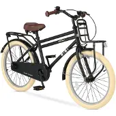 Deryan Cooper Kinderfahrrad 20 Zoll – Verstellbarer Lenker und Sattel – Schwarz