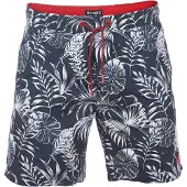 Riverso Herren Badehose RIVKai Regular Fit - Navy-Cherry Red (59406) - 4XL