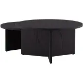 Ebuy24 Saltö Couchtisch Set mit 2 schwarz.