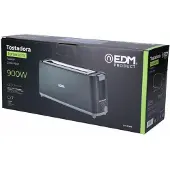 EDM Black Design 900w Toaster