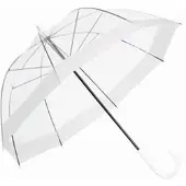 Böttcher-AG Regenschirm Glockenschirm Honeymoon, transparent, manuell, Ø 83 cm, 81,5 cm, Stockschirm