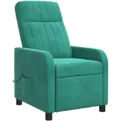 vidaXL Massage Relaxsessel Türkis Samt (V)