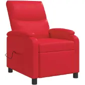 vidaXL Massage Relaxsessel Rot Kunstleder