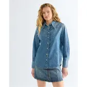 Wrangler Drama Collar Langarmhemd