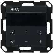 Gira UP-Radio IP System 55 2320005 Schwarz m