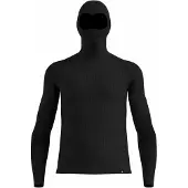 Odlo - Première couche technique en laine de mérinos - BL Top Facemask LS Seamless Performance M Black für Herren aus Wolle - Größe L -