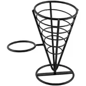 Genware Snackspirale mit Diphalter, schwarz - 21,5cm"
