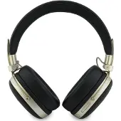 GUESS Over-Ear-Kopfhörer Bluetooth ENC mit metallischer Oberfläche und dreieckigem Logo, schwarz