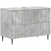 vidaXL Waschbeckenschrank ZWOLLE Betongrau 82 x 41 x 58,5 cm