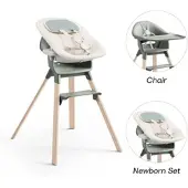 Stokke CLIKKTM Bundle Hochstuhl Bambus inkl. Newbornset, gruen