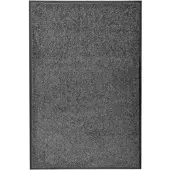 Décoshop26 - Waschbare Fußmatte anthrazit 60x90 cm DEC023179 DEC023179