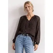 Street One Langarmbluse mit Chiffon-Layer