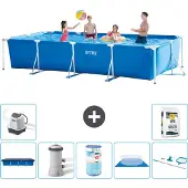 Intex Rechteckiger Frame Pool - 450x220x84 cm - 8-teilig S30270
