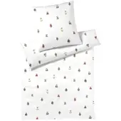 Elegante Soft-Flanell Bettwäsche Teddy weiß 155x200 cm + 80x80 cm