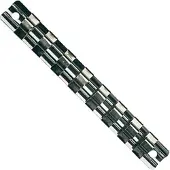 ALKAN Aufsteckschiene Klemmleiste Nusshalter Aufsteckleiste m. 8 Clips f. Nüsse 1/4"