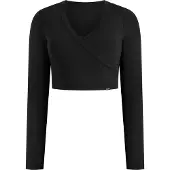 SMILODOX Crop Longsleeve Niora in Schwarz | Gr.: L
