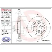 Brembo Bremsscheibe 09.C515.11, hinten, belüftet, hochkarbonisiert, 1 Stück